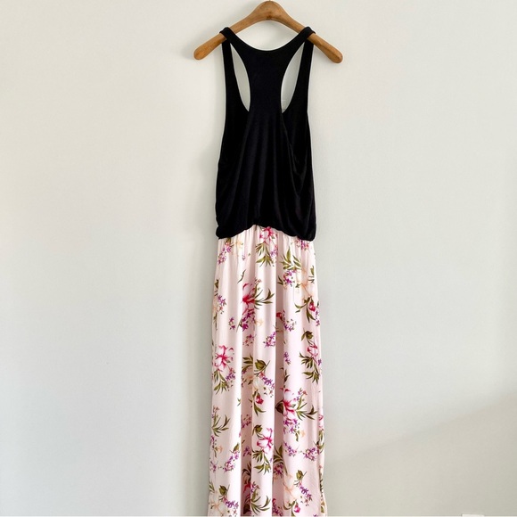 Victoria’s Secret Black Racerback Floral Print Maxi Dress Size Small - Picture 4 of 4